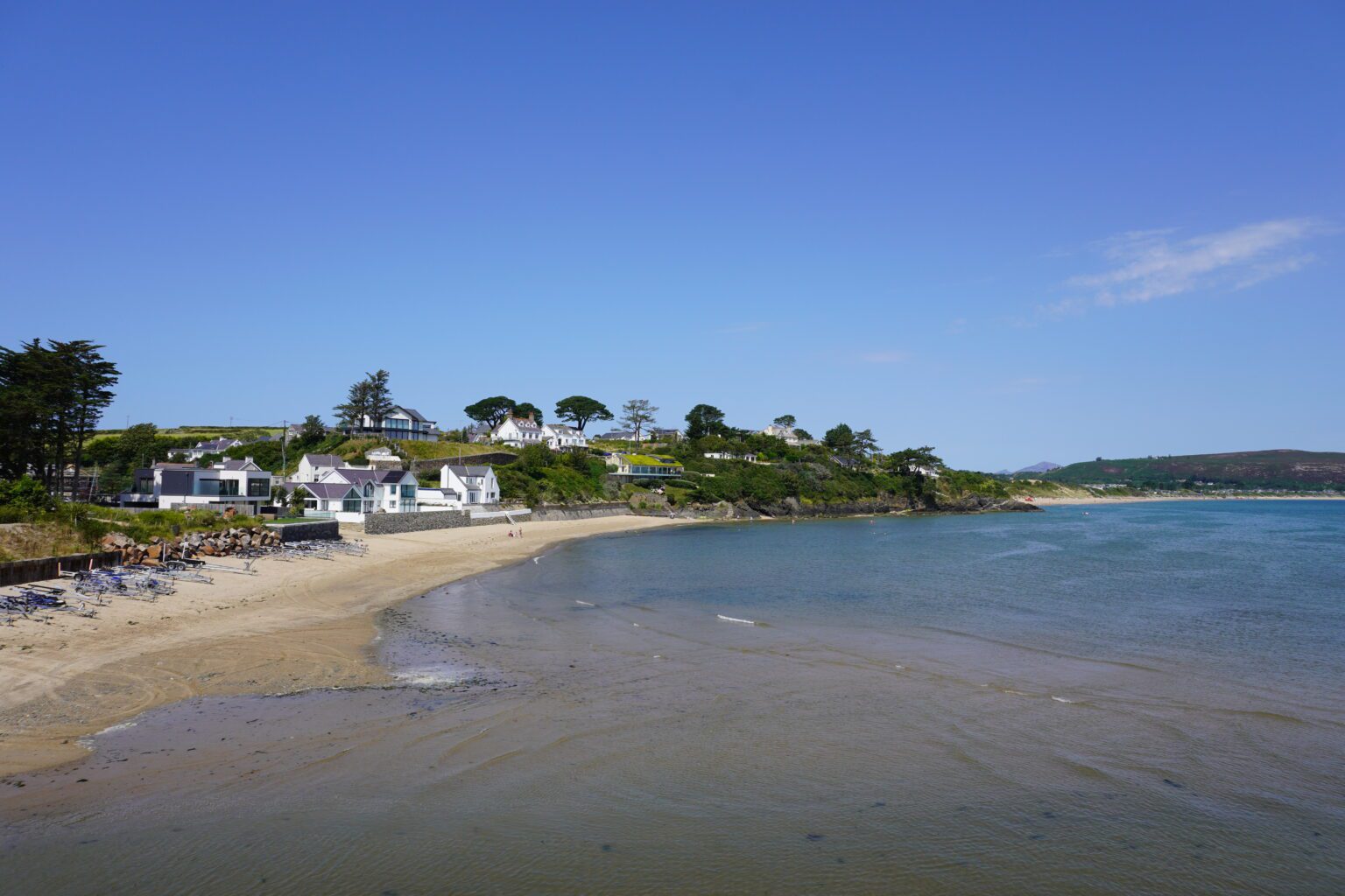 A beach in Abersoch, North Wales