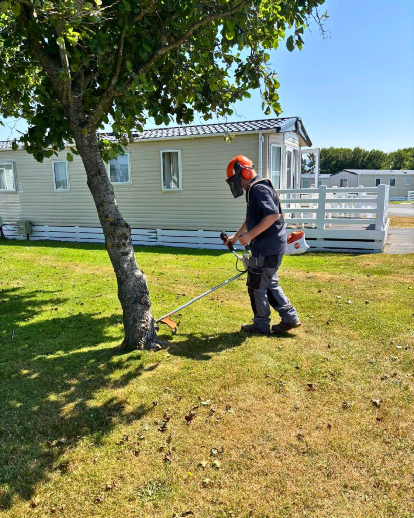 Electric grounds equipment at Thornley Leisure Parks