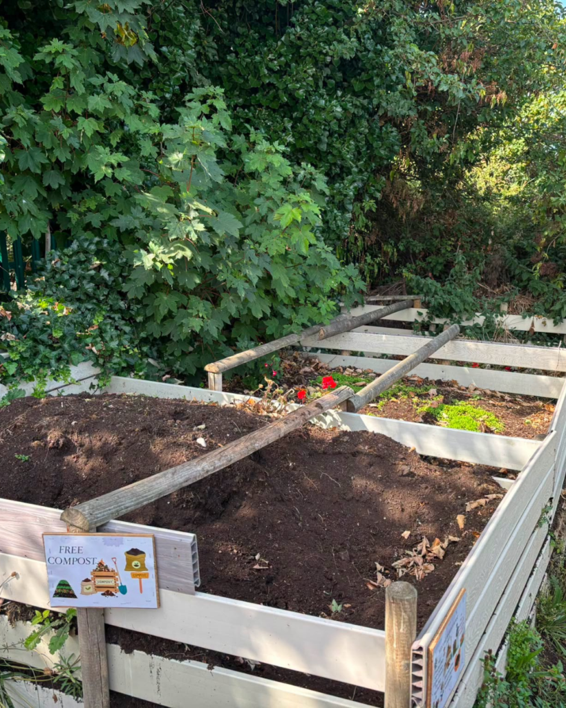 Homemade compost at The Beach Caravan Park