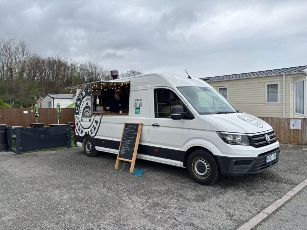 Local food van trading at The Beach Caravan Park