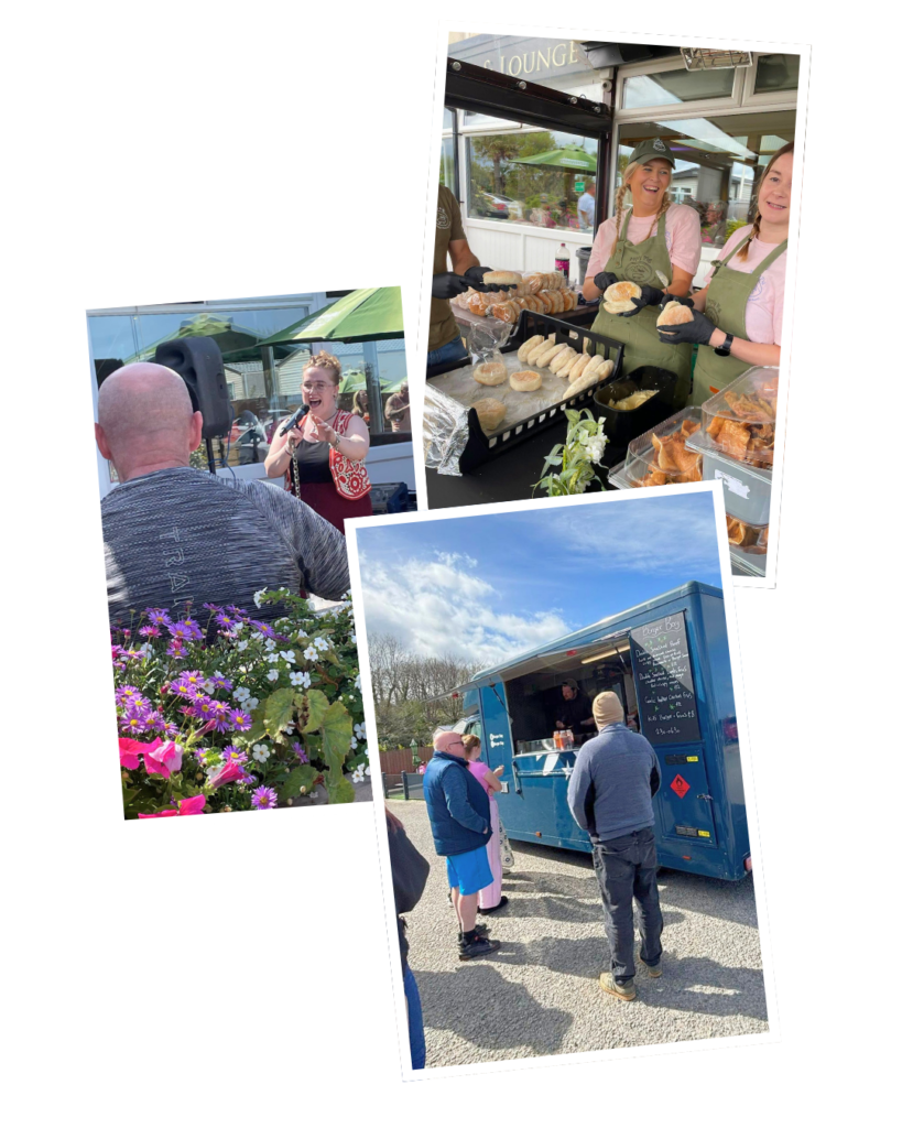 Local food vendors and hospitality businesses working with The Beach Caravan Park