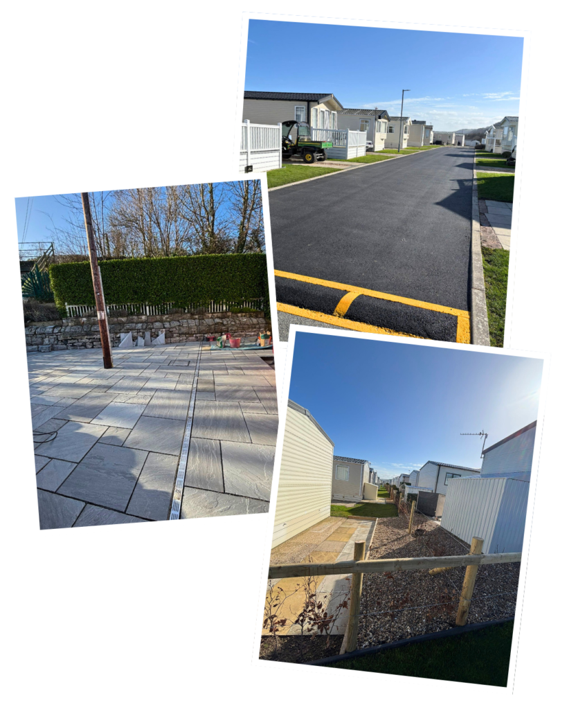 New patio, access barrier and resurfaced roads at The Beach Caravan Park